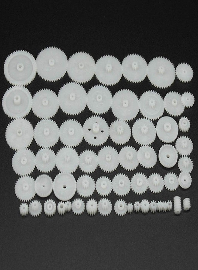 Alextend 58pcs Plastic Gears Module 0.5 for DC Motor DIY Model Toys - Image 2
